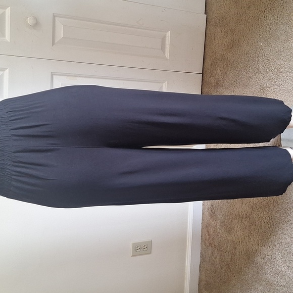 NY&Co Tie-Front Pants Black 100% Rayon Size M - Picture 3 of 7